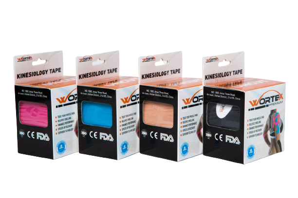 Кінезіо тейп Wortex Premium (5см х 5м) - Голубий kinesio-wortex-premium-blue фото